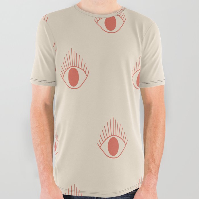 Moroccan Eyes All Over Graphic Tee
