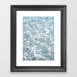 Crystal Clear Blue Water Photo Art Print | Crete Island Summer Holiday | Greece Travel Photography Framed Art Print
