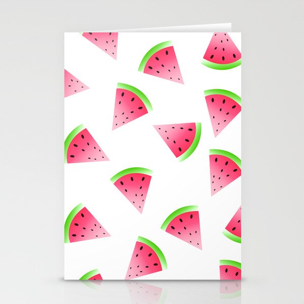 Watermelon Pattern Stationery Cards