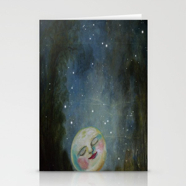 Always Kiss the Moon Goodnight  Stationery Cards