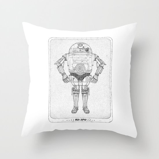 R2 3PO Throw Pillow