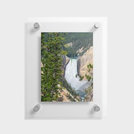 Yellowstone National Park Waterfall Landscape Photography Print Floating Acrylic Print