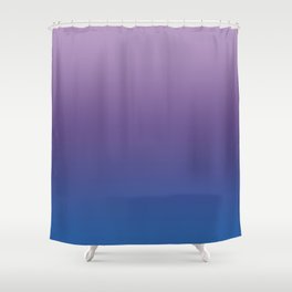 Ultra Violet Blue Lilac Ombre Gradient Pattern Shower Curtain
