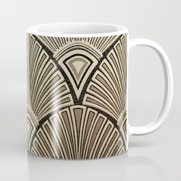 Golden Art Deco pattern Coffee Mug