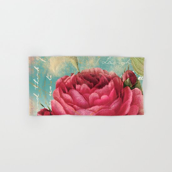 Vintage Flowers #16 Hand & Bath Towel