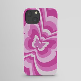 Pink Butterfly Beat iPhone Case