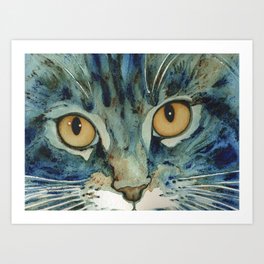 Madison Cat Portrait Art Print