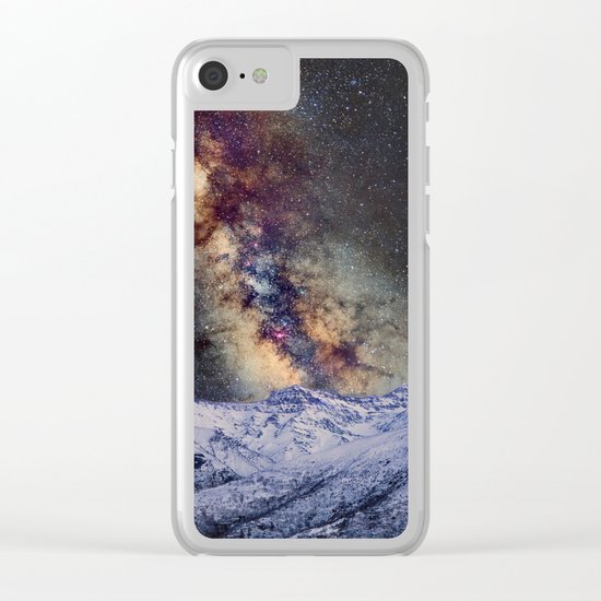 Sagitario, Scorpio and the star Antares over the hight mountains Clear iPhone Case