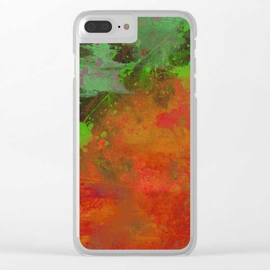 A Difference Of Opinion (Abstract painting) Clear iPhone Case