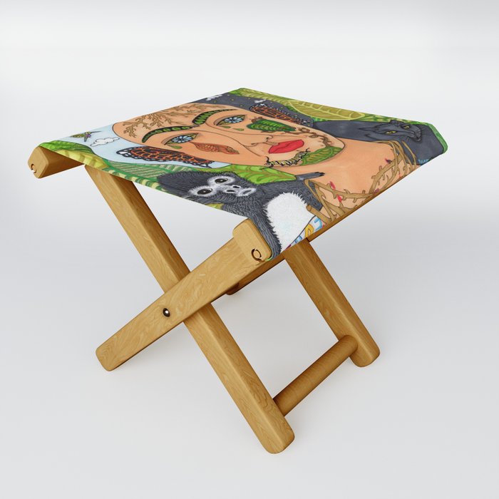 Frida Kahlo Monarca Folding Stool