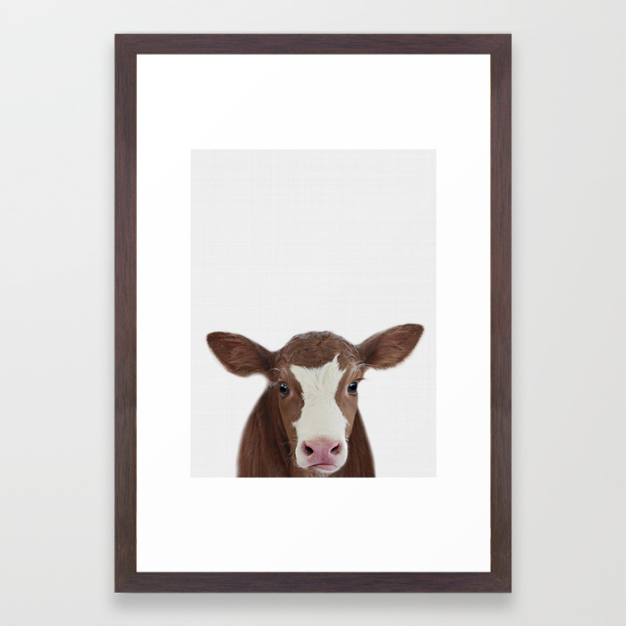 Cow Print Farm Animal Prints Nursery Decor Art Baby Animals Framed Cow Print Farm Animal Prints Nursery Decor Art Baby Animals Framed