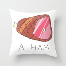 a ham Throw Pillow