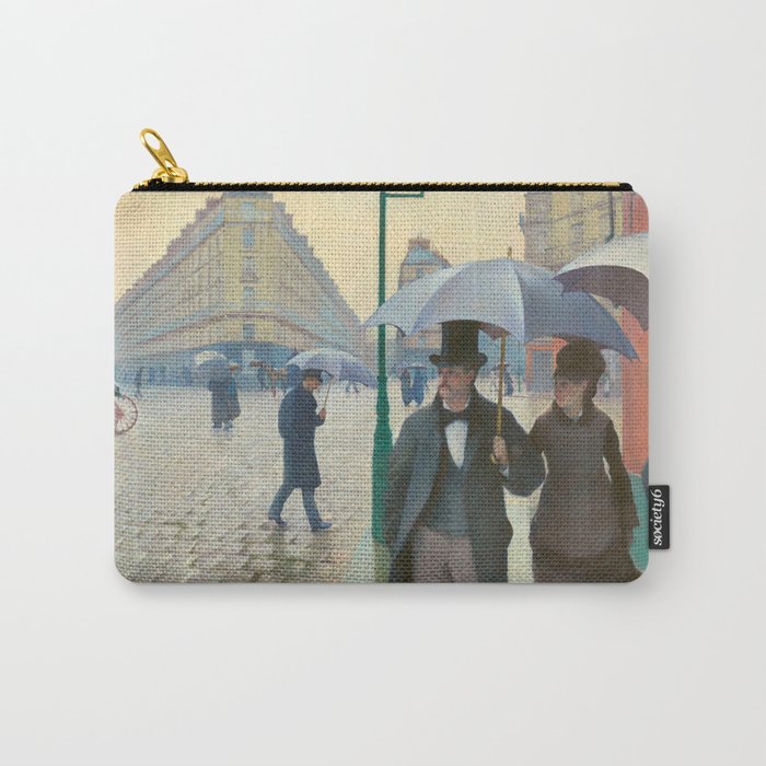 Gustave Caillebotte "Paris Street; Rainy Day" Carry-All Pouch