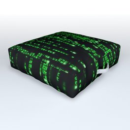 Matrix Binary Code Outdoor Floor Cushion