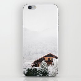 Annecy under the snow - French Alps iPhone Skin