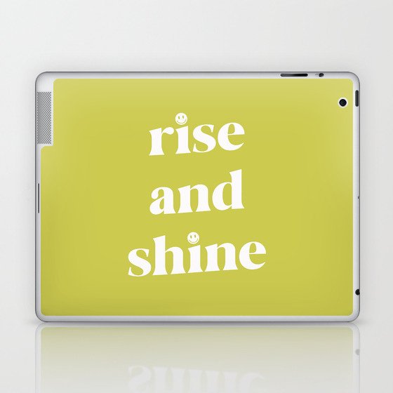 Rise And Shine Lime Laptop & iPad Skin