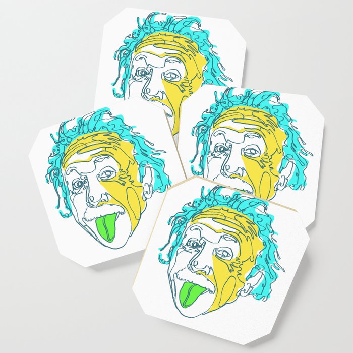 Einstein Line Art Painting Print Poster Albert Einstein