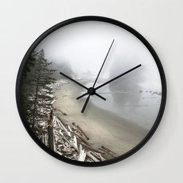 Misty beach Wall Clock