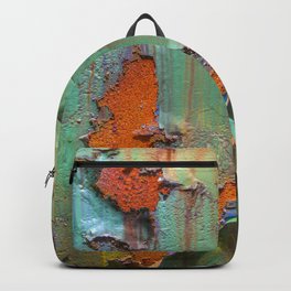 Flaking Paint on Rust Backpack