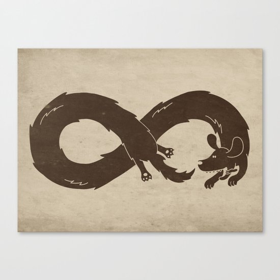 The Infinite Chase Canvas Print
