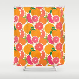 Grapefruit Harvest Shower Curtain