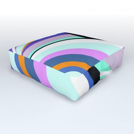1960 Capri design optical and colourful Outdoor Floor Cushion