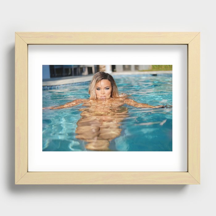 Pool  Recessed Framed Print