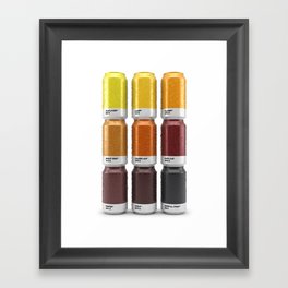 Beer colors Framed Art Print