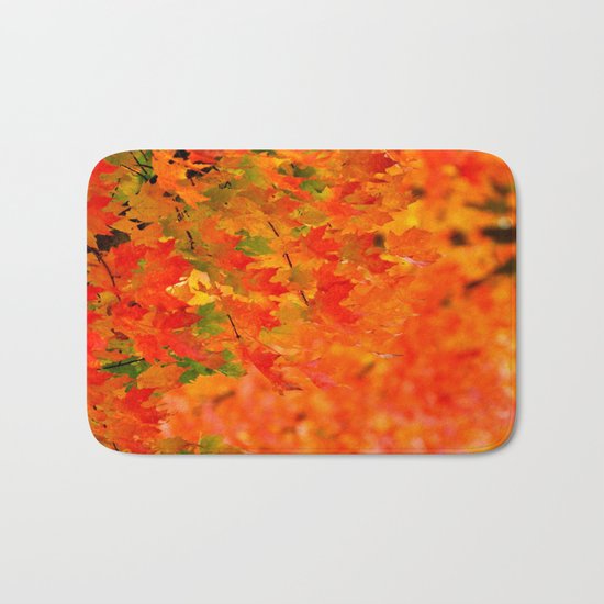 VIVID FALL LEAVES Bath Mat