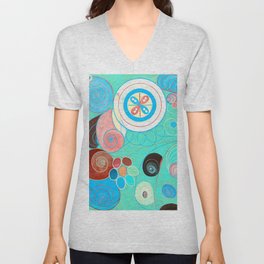 The Ten Largest, Group IV, No.4, Mint by Hilma af Klint V Neck T Shirt