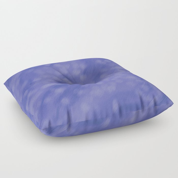 Lilac abstraction with blur Floor Pillow