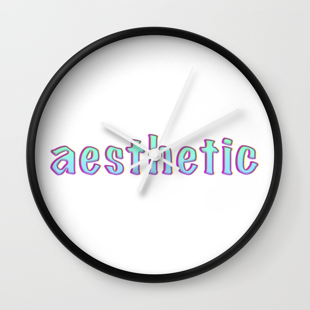 Aesthetic Text Vintage Letters Grunge Wall Clock By Uniskull Society6 Aesthetic Text Vintage Letters Grunge Wall Clock By Uniskull Society6