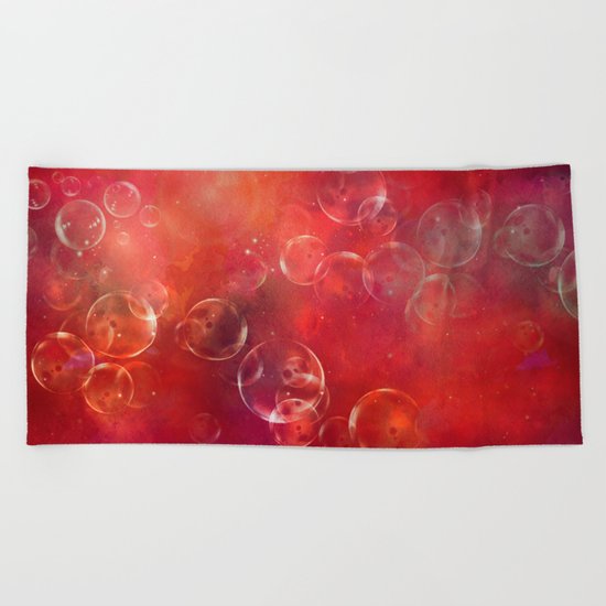 Into the red space Beach Towel