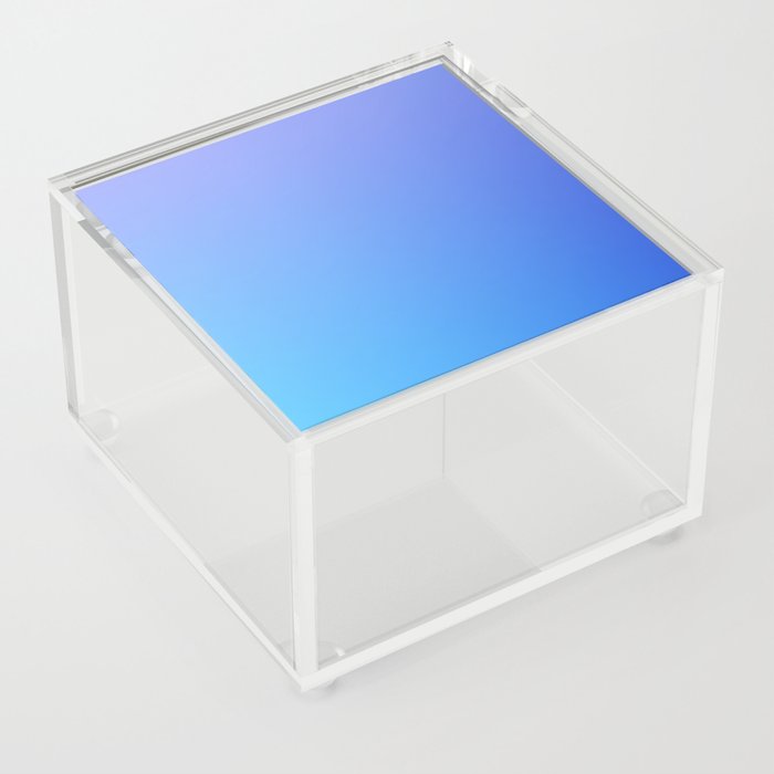 40 Blue Gradient 220506 Aura Ombre Valourine Digital Minimalist Art Acrylic Box