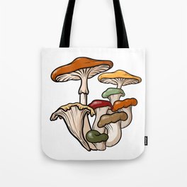 Late Summer (Lammas) Mushrooms Tote Bag