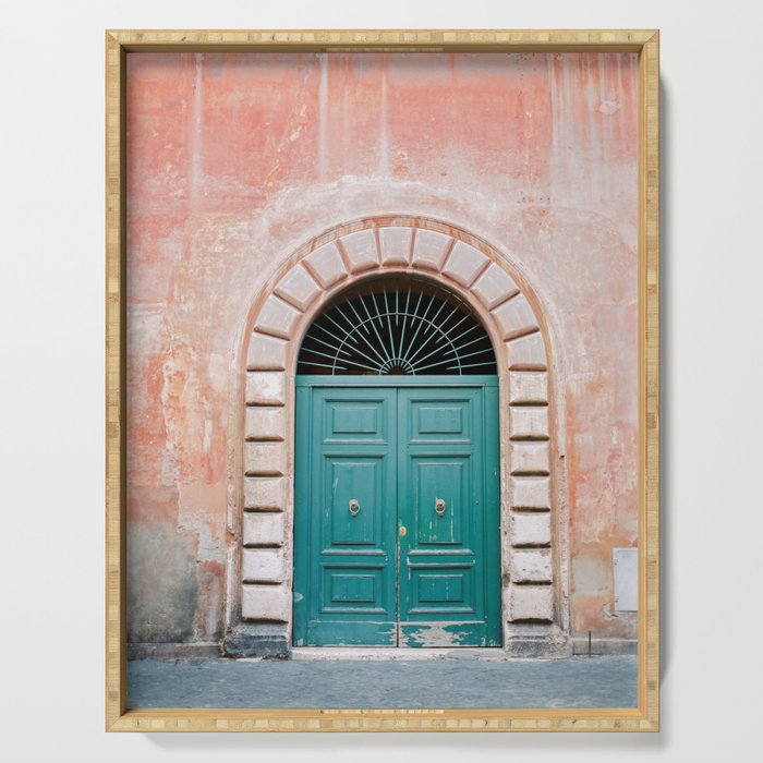 Rome Trastevere Door | Italy Travel Photography Serving Trays