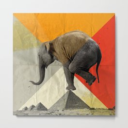 Balance of the Pyramids Metal Print