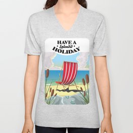 Have a Splendid Holiday V Neck T Shirt