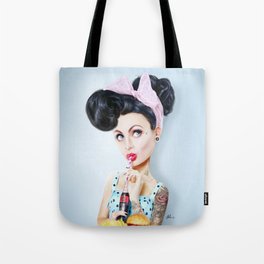 Pinup cool woman Tote Bag