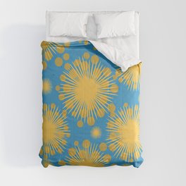 Sunshine Dandelion Explosion Comforter