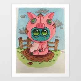 pig creature Art Print