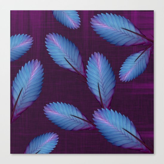 Tillandsia in dark purple Canvas Print
