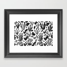 Abstract Watercolor Seagrass and Shapes #2 #decor #art #society6 Framed Art Print