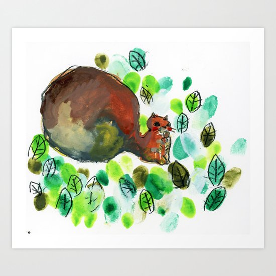 Squirrel Art Print