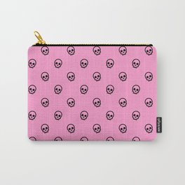 Pink Skull Pattern Carry-All Pouch