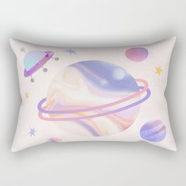 Galaxy Watercolor Rectangular Pillow
