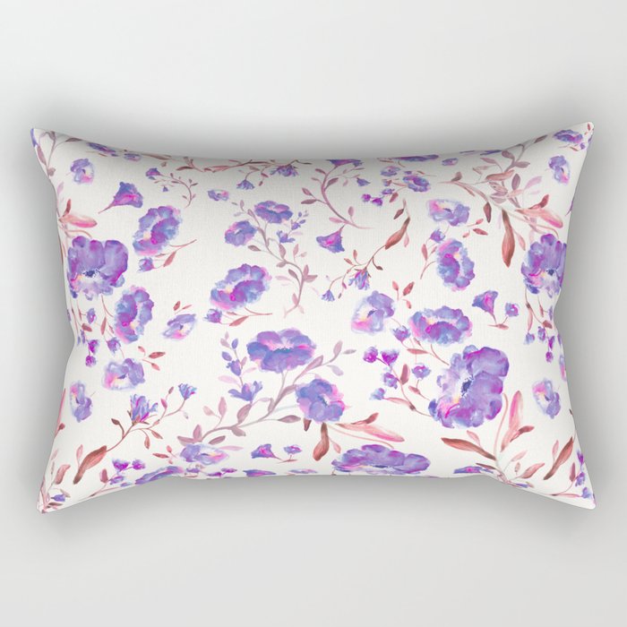 Amethyst flowers – series 2 pattern  1 A Rectangular Pillow