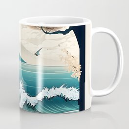 Japanese Beach Coffee Mug