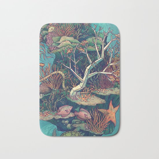 Coral Communities Bath Mat