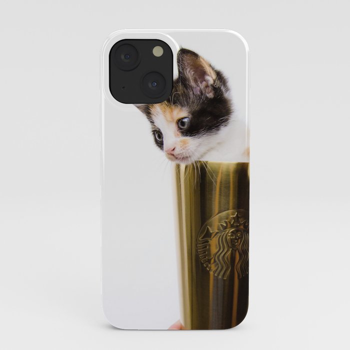 Kitten In A Starbucks Cup iPhone Case